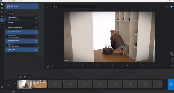 Corridor with tile and mirror Lumion 2024