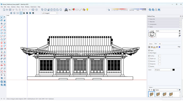Korean Traditional House SKP V8