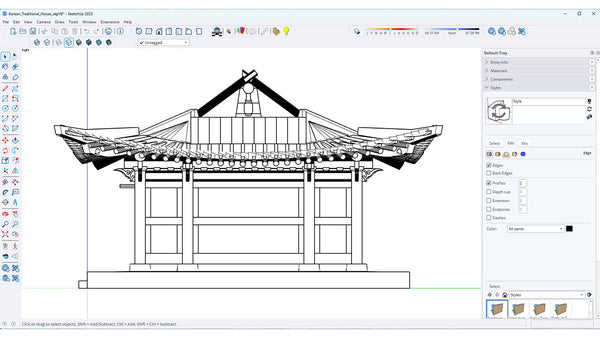 Korean Traditional House SKP V8