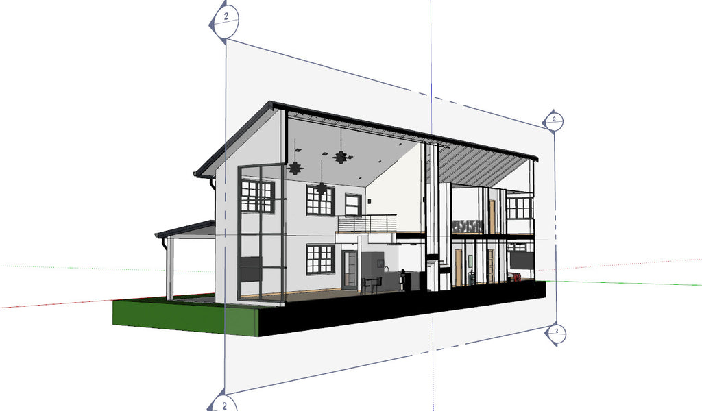 2F Simple House Skp file(20210614)