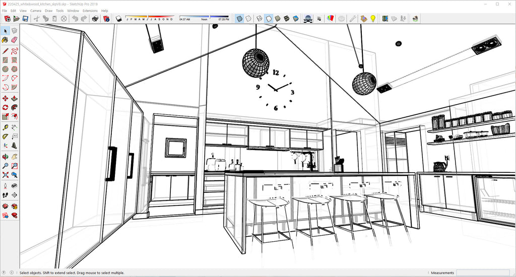Modern Kitchen of White_skpV8(Imitation copy)