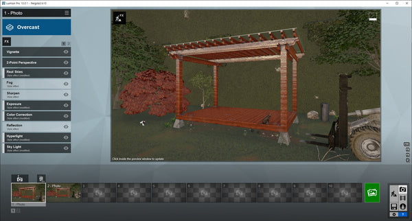 Pergola Lumion10 Rendering file
