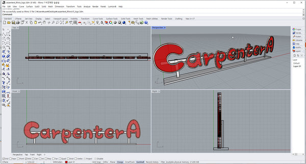 CarpenterA Rhinoceros V5 Logo file