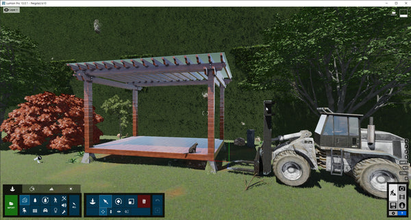 Pergola Lumion10 Rendering file