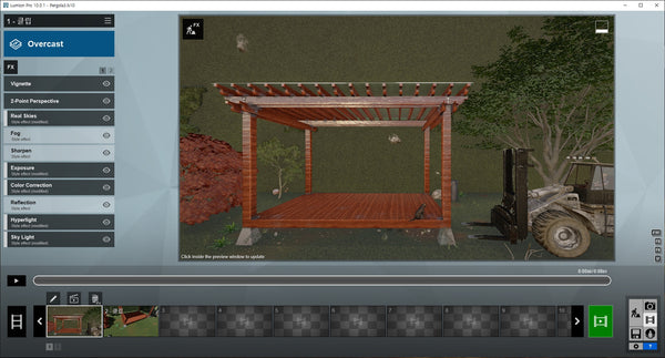 Pergola Lumion10 Rendering file