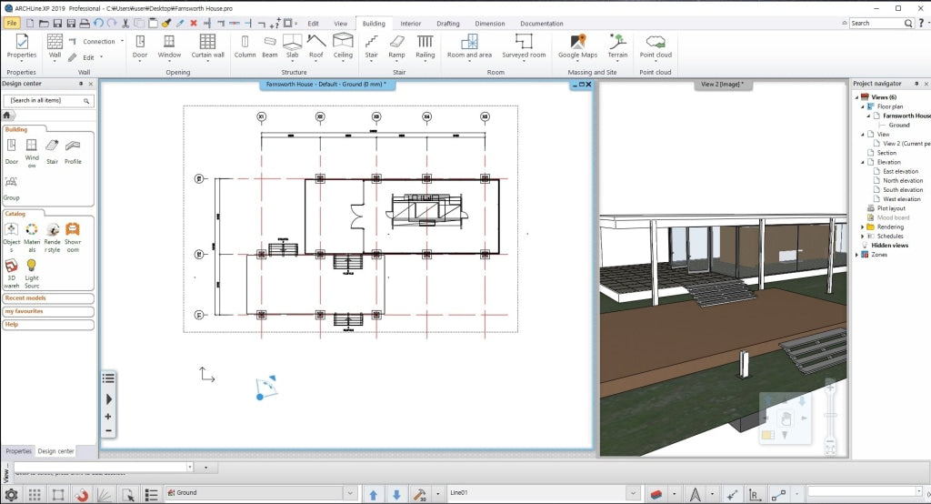 Farnsworth House BIM file(Imitation copy) - Digital file