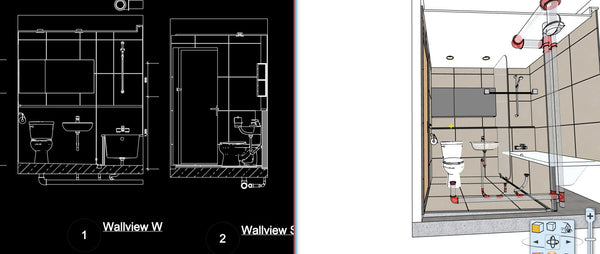 Toilet BIM Project sample of CarpenterA 20221011