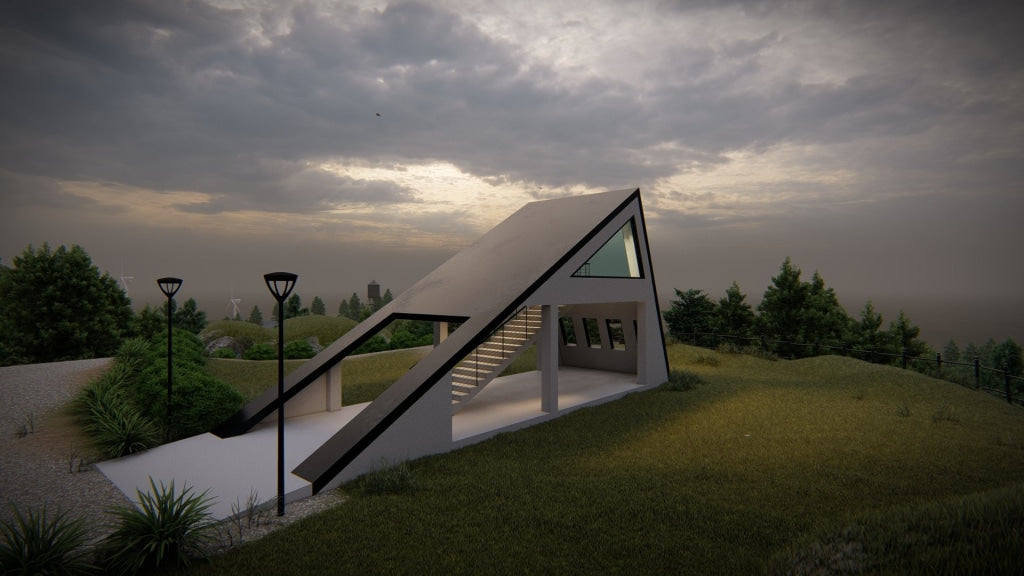 Hill Side Look Out building - Digital file