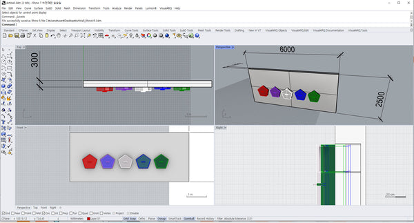 Art Wall with Drawers