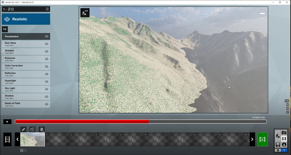 Snow background Movie file of Lumion