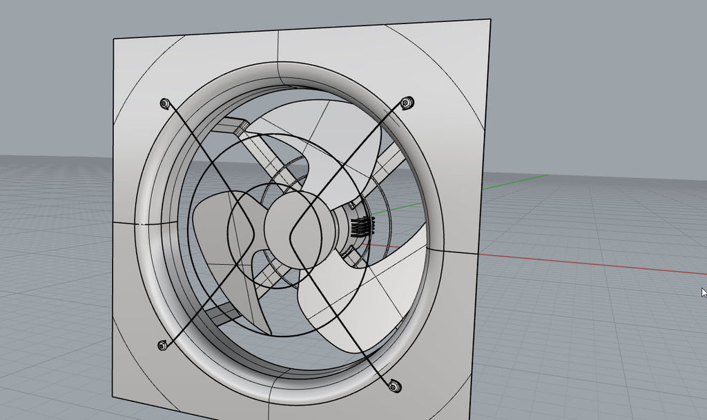 Outer Fan with Rhinoceros