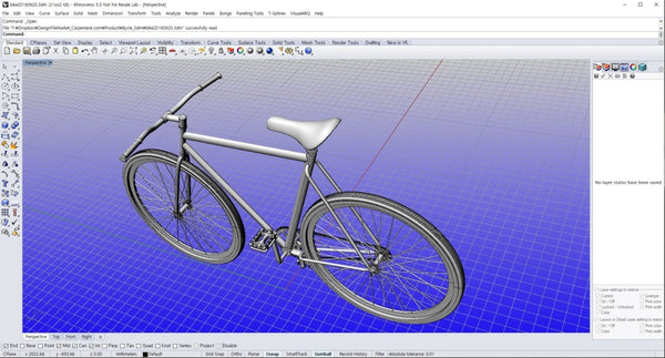 Bicycle design with Rhino - Digital file