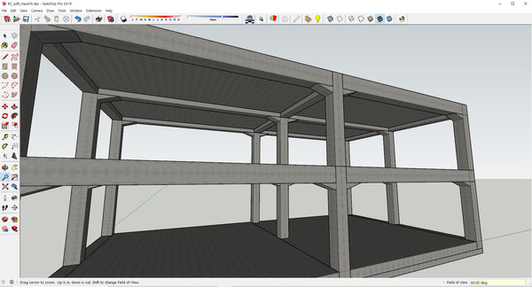 Basic RC structure with Hunch_ BIM file