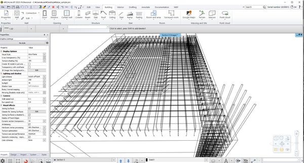 Rebar Sample of ARCHLineXP 20230206A