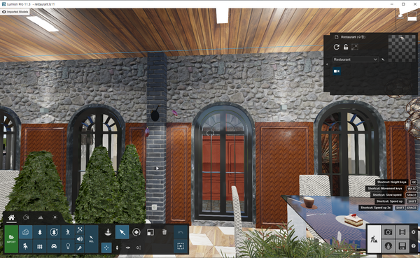 Lumion  Restaurant Project Movie file
