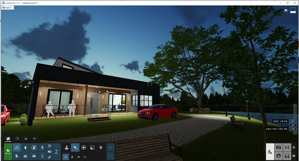 Isolated  House Lumion file