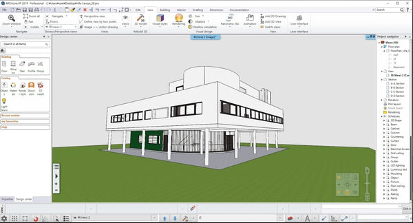 Villa Savoye BIM file - Digital file