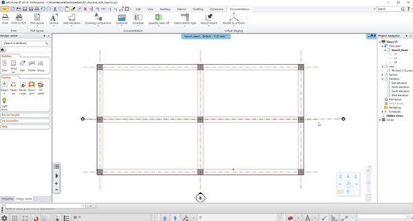 Basic RC structure with Hunch_ BIM file