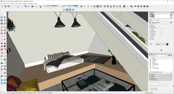 Attic Room -skp8 file
