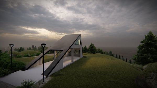 Hill Side Look Out building - Digital file