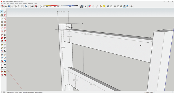 Real Dimension  Basic Chair_SketchUp Version