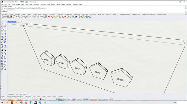 Art Wall with Drawers