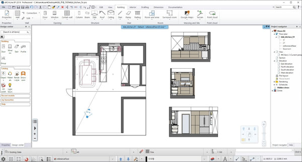 Kitchen Design Project 2019-BIM file - Digital file