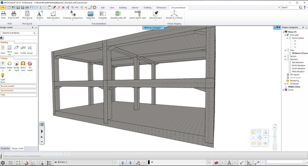 Basic RC structure with Hunch_ BIM file