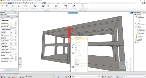 Basic RC structure with Hunch_ BIM file