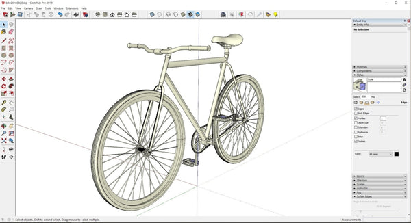 Bicycle design with Rhino - Digital file