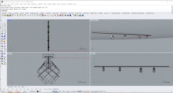 Rail Lighting for Ceiling