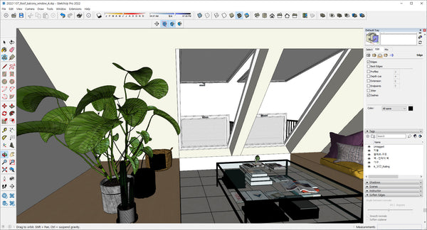 Attic Room -skp8 file