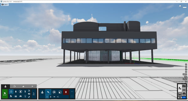 Villa Savoye -Lumion SkyDrop animation