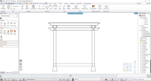 Pergola BIM file Korean style