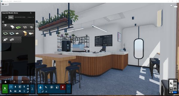 Cafe Lumion10 Rendering file