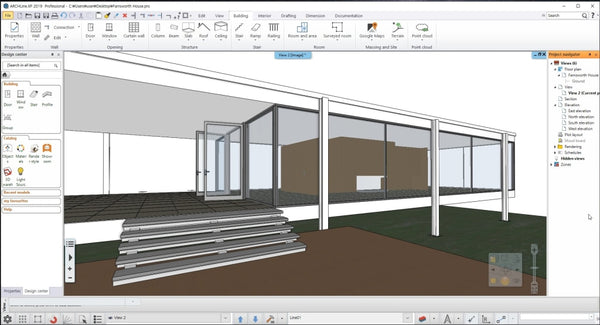 Farnsworth House BIM file(Imitation copy) - Digital file