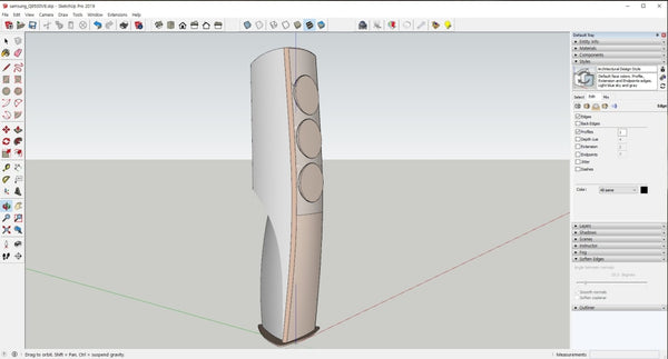 Samsung Standing Airconditioner file with Rhino3D and skp file - Digital file
