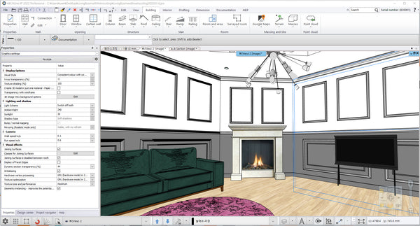 Living Roome with wainscoting 20220316