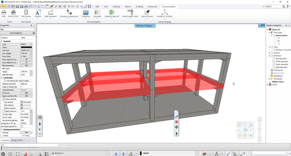 Basic RC structure with Hunch_ BIM file