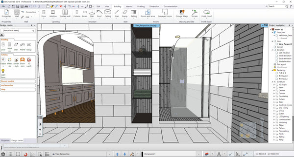 BathRoom with PowderRoom