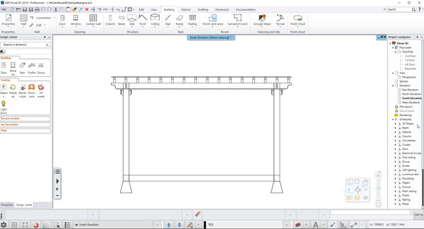 Pergola BIM file Korean style