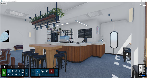 Cafe Lumion10 Rendering file