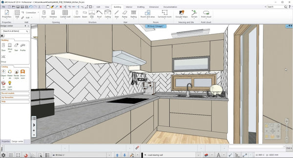 Kitchen Design Project 2019-BIM file - Digital file