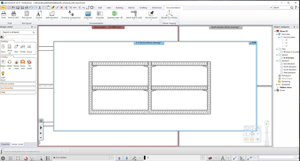 Basic RC structure with Hunch_ BIM file