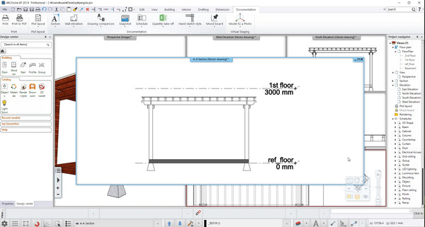 Pergola BIM file Korean style