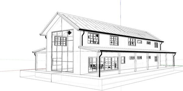 2F Simple House Skp file(20210614)