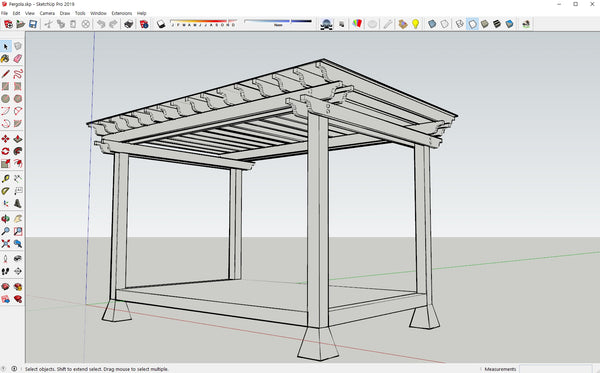 Pergola BIM file Korean style