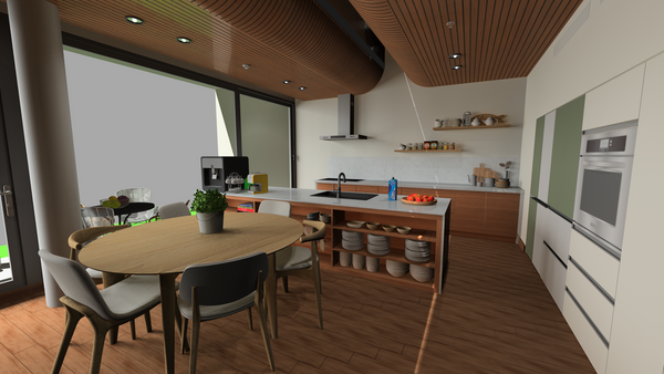 Sky House BIM file and skp file