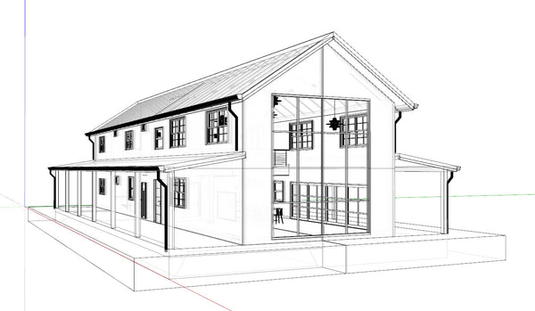 2F Simple House Skp file(20210614)