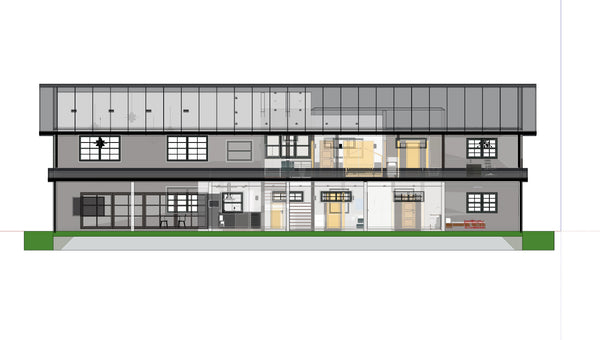 2F Simple House Skp file(20210614)